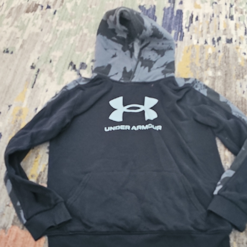 Under Armour Black and Gray Hoodie